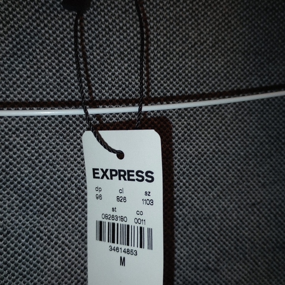 Express Zebra Print Padded Office Formal Top - Picture 4 of 4